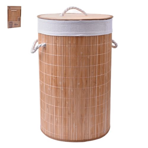 80010 CESTO ROUPA RED C/TP BAMBU 0180-01