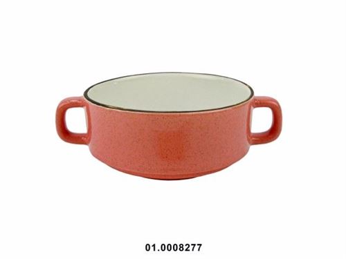 TIGELA SOPA ROSA CERAMICA GRES