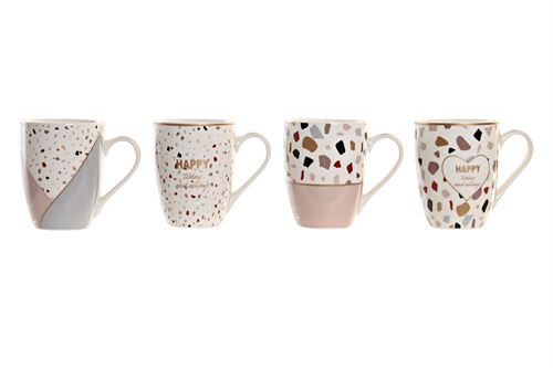PC-201114 CANECA PORCELANA 11,5X8,3X10,5 340ML TERRAØO 4 MOD