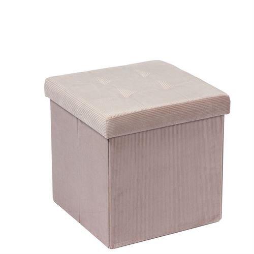 23282 BANQUETA VELUDO 38X38X38CM