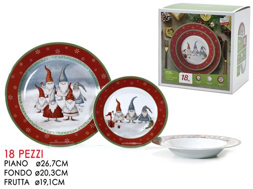 524205 SERVIÇO NATAL 18PÇS GNOMO
