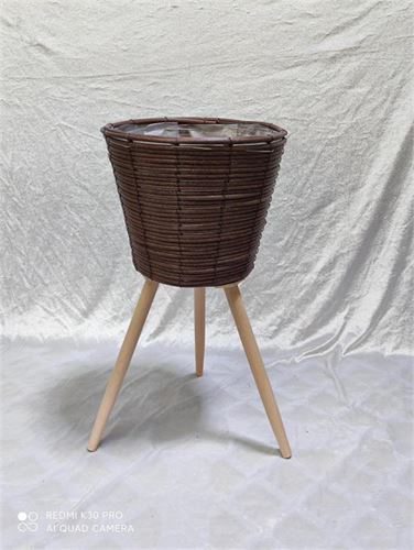 69606 VASO CASTANHO PES MADEIRA