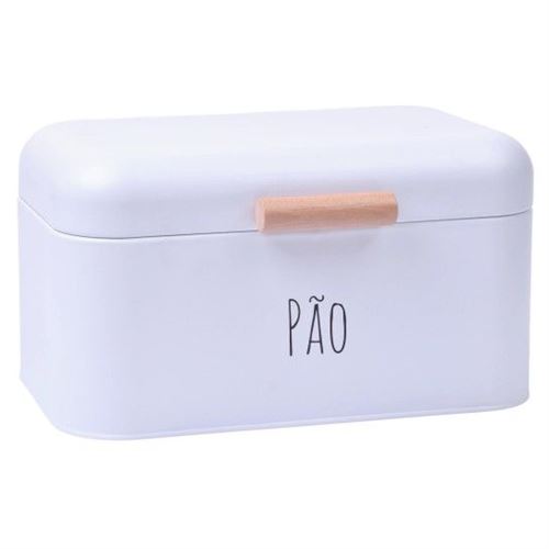 046705 CAIXA PAO METAL M 30.5X20.7X15.1CM
