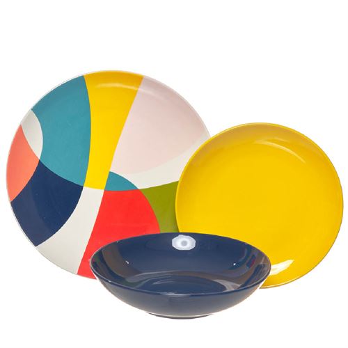 SERVIÇO 18PÇS PORCELANA E GRÉS C 35,00 L 21,50 A 28,50