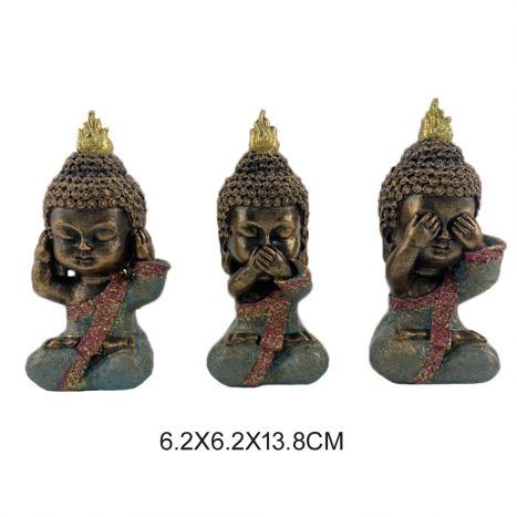 FD-190728 FIGURA RESINA 6,2X6,2X13,8 BUDA 3 MOD