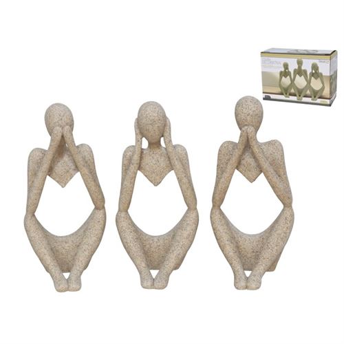 213200 FIGURA DECORATIVA LADY SENSE 13CM CINZENTA