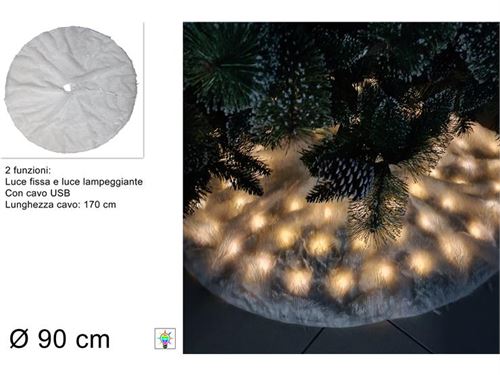 252018 TAPETE PARA ARVORE COM LED 90CM