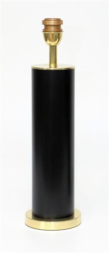 71/120 CANDEEIRO CERAMICA PRETO C/DOURADO 12.2X12.2X38CM