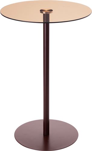 HZ1261200 MESA APOIO 35X53CM MTL/VIDRO