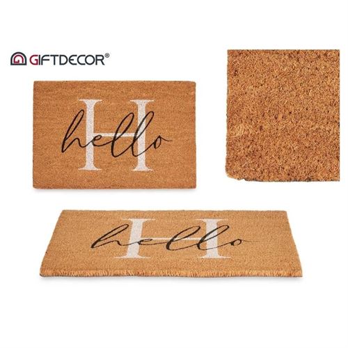68612 TAPETE PORTA CAIRO HELLO 60X40X1CM