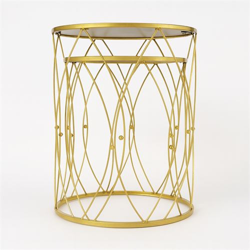 127034728 MESA APOIO METAL SET2 DOURADO 38X52-32X48CM