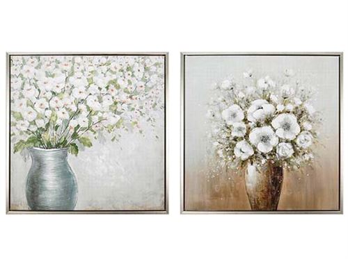 427133 QUADRO VASO  2 SURT 60X60X3,8 CM