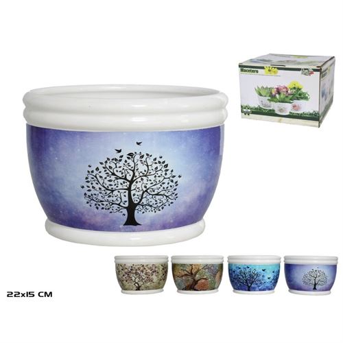 134857 MACETERRO DA TIGELA TREE 22.5X15.5CM 4STD