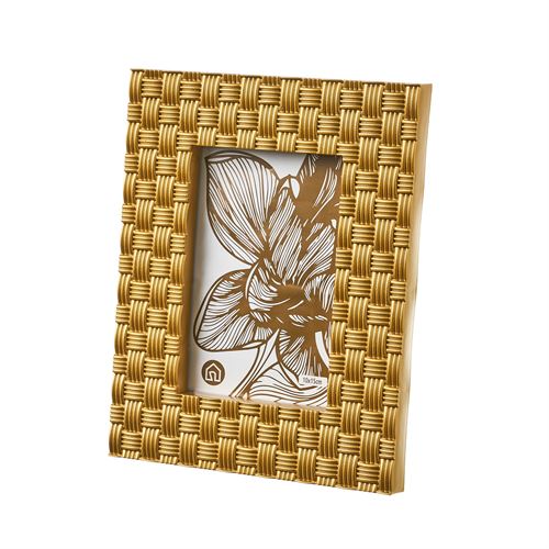 802908 PORTA-FOTOS 10X15 PP-CRISTAL OURO 17,30 X 2,20 X 22,50 CM