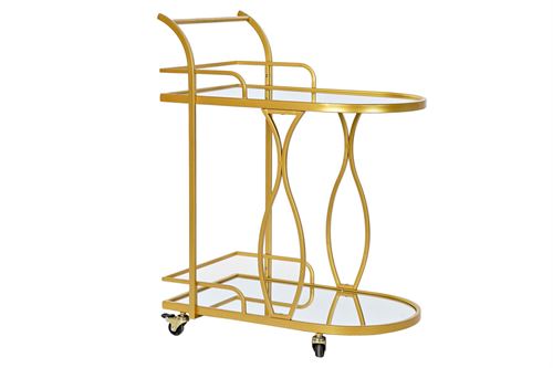 MB-183495 CAMARERA METAL ESPEJO 58X37X76,5 DORADO