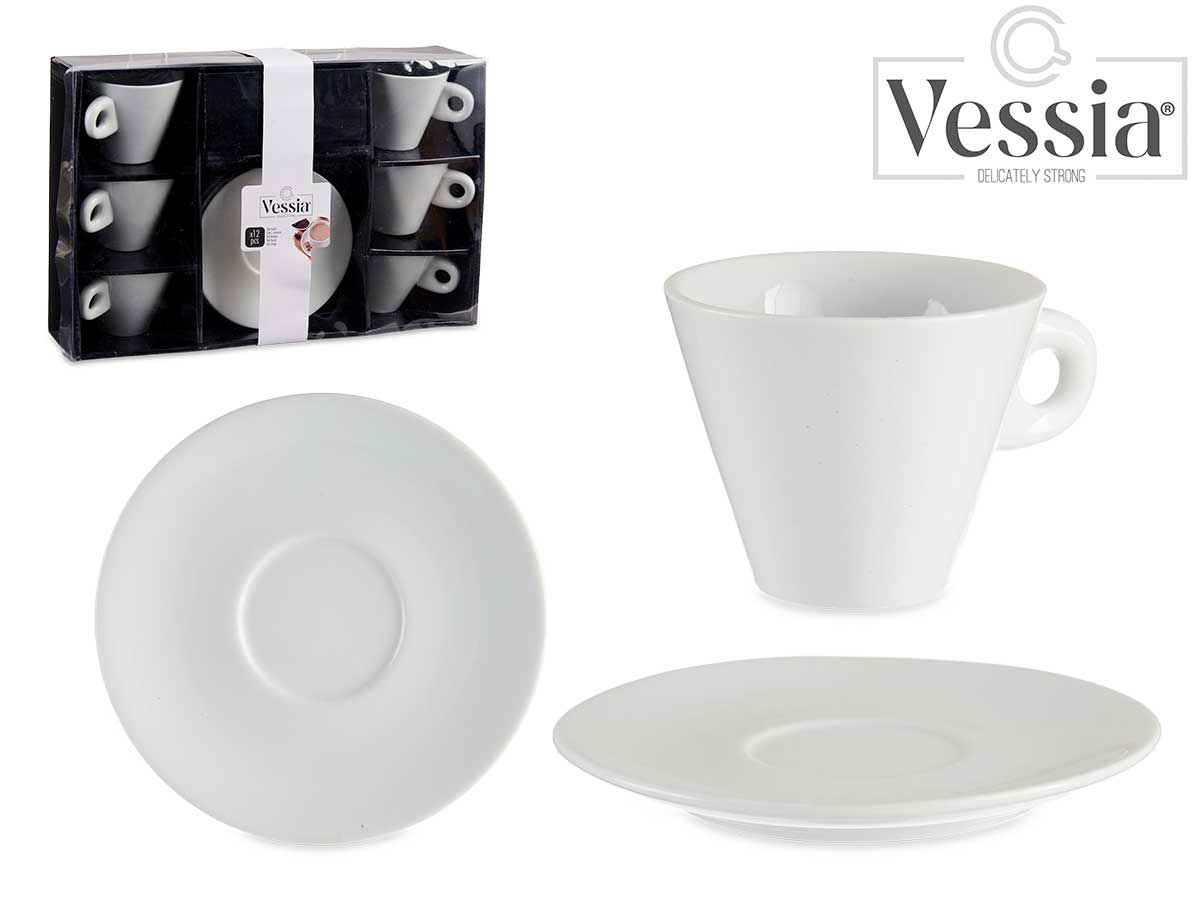 Venda Melhor & Compre Bem - SET 6 CHAVENAS CAFE PORCELANA BRANCA C/ PRATO  200ML