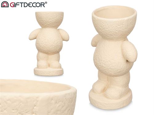 94229 VASO FIG HOMEM BEGE 12 x 16 x 25 cm