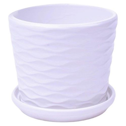 000011 VASO CERAMICA BRANCO 14CM