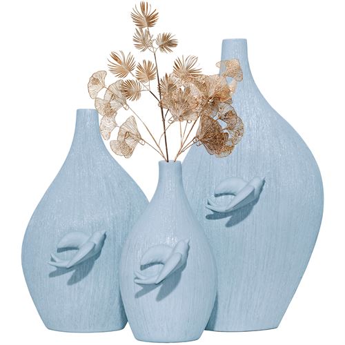 E135B- JARRA ANDORINHA AZUL-BÉBÉ 40CM