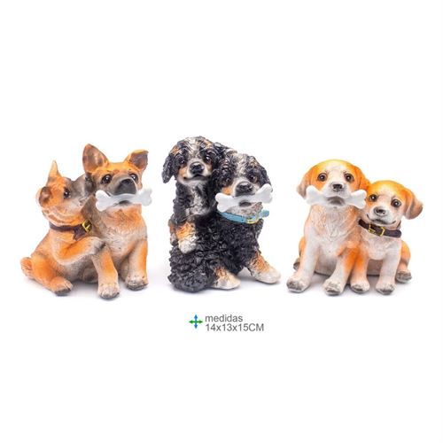 GR-78068 CÃO RESINA 14X13X15CM