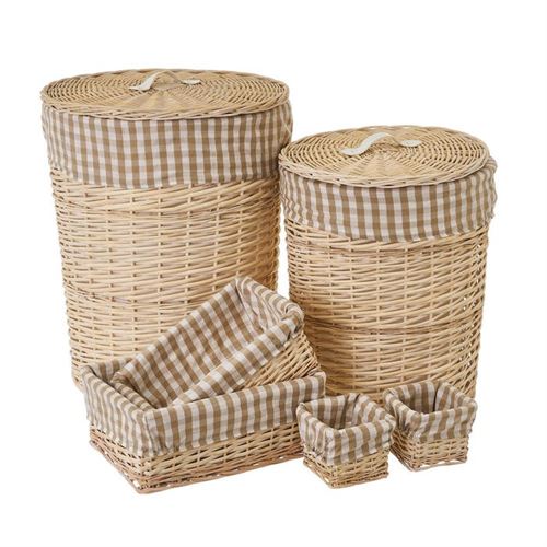 CESTOS & CESTAS NATURLIFE SET6 45X45X55CM