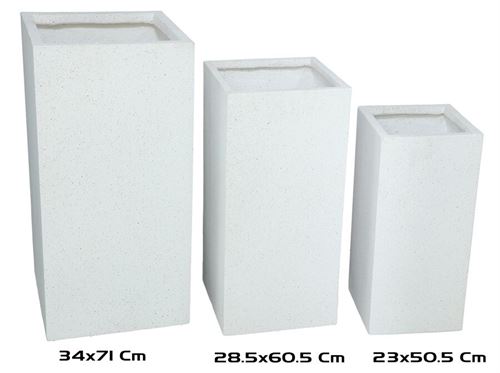 553818 SET 3 VASOS MAGNESIUM 71CM