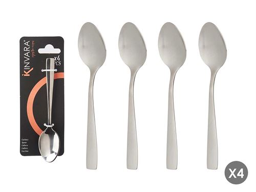 86907 COLHER INOX SOBREMESA X4