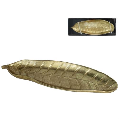 42954 BANDEJA FOLHA DOURADA 11.00 X 35.00 X 3.00 CM