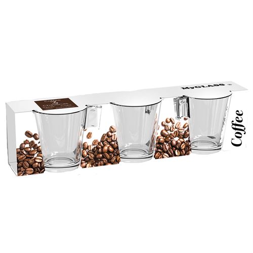 CHÁVENAS CAFÉ PLAIN 70ML- SET.3