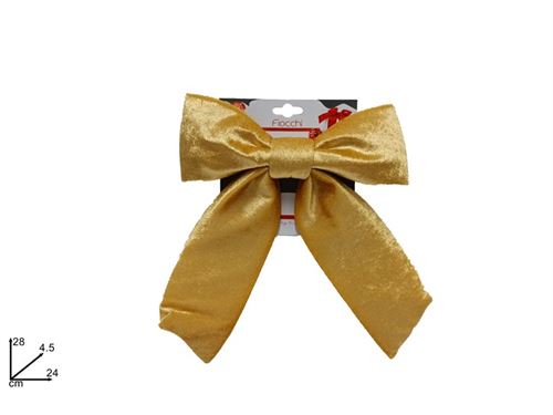 217123 LAÇO VELUDO 24CM OURO