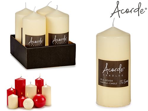 30416 VELA TACO CREME DECORATIVO 15,5CM