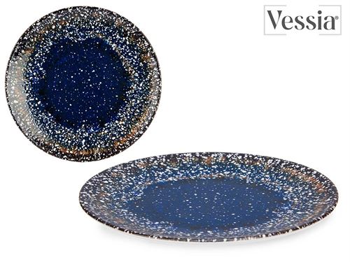 83761 PRATO PORCELANA SOBREMESA 20CM AZUL UNIVERSO