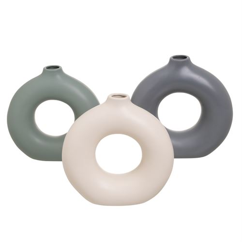806867 VASO 3/C CERÂMICA 26 X 9 X 25 CM