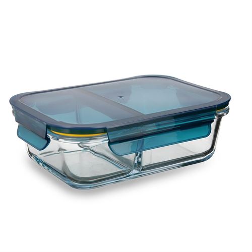 5424484 CAIXA VIDRO HERMETICO RECTANGULAR COM DIVISORIA 52 35CL
