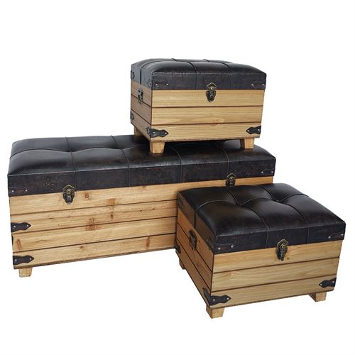 23569 BAU MADEIRA COURO SET3 (100X40X43-45X34X33)