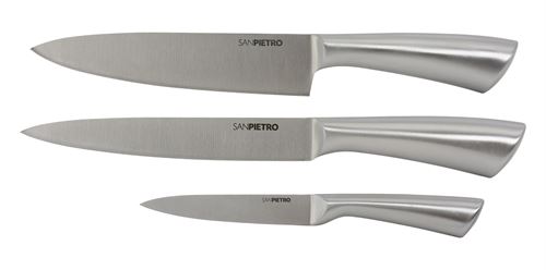 00955 CONJ 3 FACAS P/COZINHA AÇO INOXIDAVEL 13/20/20CM