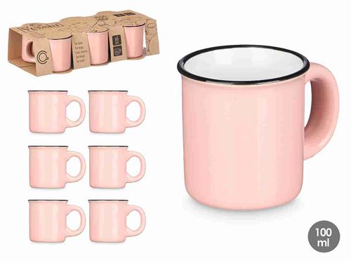 10969 CHAVENA CAFE CERAMICA 100ML X6