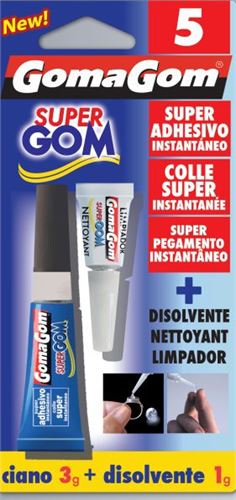 16050 Nº5 BLISTER SUPER COLA INSTANTANEA 3G DISOLVENTE 1G