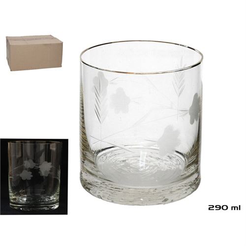 417219 COPOS CONJ.6 BAIXO DOURADO 290ML