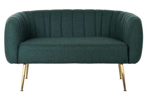 SOFA POLIESTER METAL VERDE 129X75X73CM