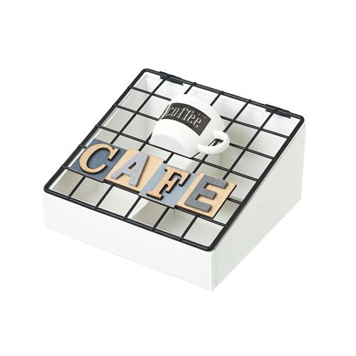 CAIXA CAFÉ MDF-MTL 17X17X9.5