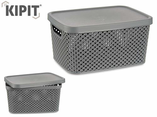 86635  CESTO ORG PL 3.5L C/TAMPA 23,7 x 17,5 x 12,5 CM