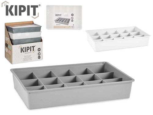 81943 ORGANIZADOR PLASTICO 16 DIVISOES 33X49X9CM
