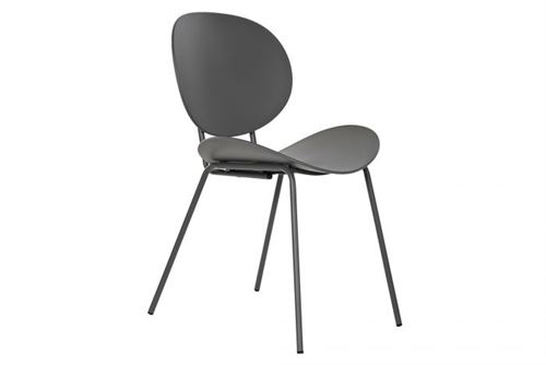 MB-185144 CADEIRA PP METAL 50X55X79,5 MATE CINZENTO ESCURO