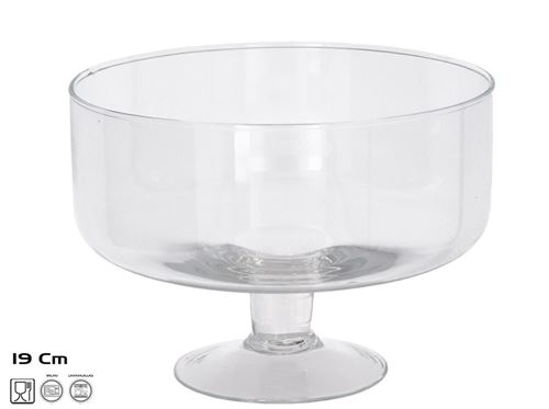 444000 TAÇA VIDRO COM PE 19CM