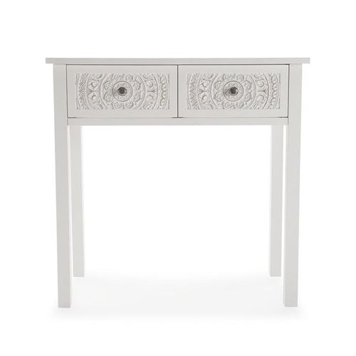 21260066 CONSOLA 2GAVETAS 80X28X80CM