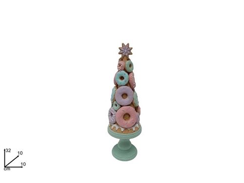195780 ARVORE NATAL RESINA 32CM CAKE DESIGN
