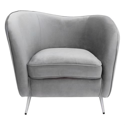 12619900 CADEIRÃO CINZA PÉS METAL 90X68X83CM LSR20036