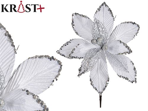98269 FLOR DECORATIVA NATAL PQE BRANCA