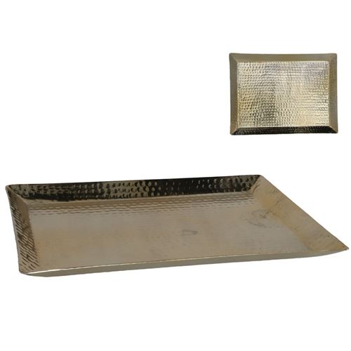 46563 PRATO DECORATIVO DOURADO 30.00 X 40.50 X 2.50 CM